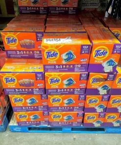 Alternative view of Tide liquid laundry detergent pallets